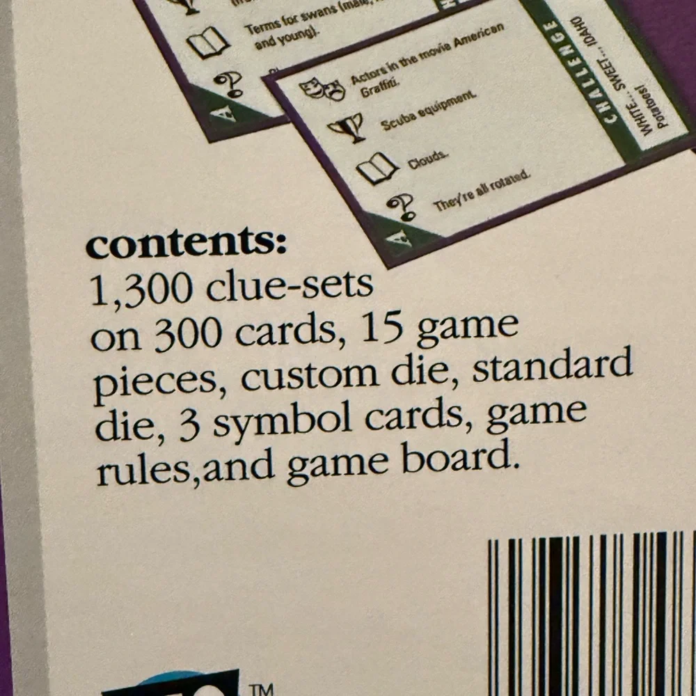 VINTAGE TriBond 1992 Family Board Game Complete With Instructions & Original Box